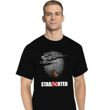 Load image into Gallery viewer, Secret_Shirts T-Shirts, Tall / Large / Black To The Starfighter!