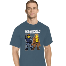 Load image into Gallery viewer, Secret_Shirts T-Shirts, Tall / Large / Indigo Blue Twin Snakes