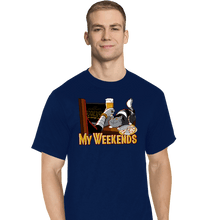 Load image into Gallery viewer, Daily_Deal_Shirts T-Shirts, Tall / Large / Navy My Weekends