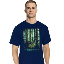 Load image into Gallery viewer, Shirts T-Shirts, Tall / Large / Navy Visit Endor