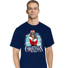 Load image into Gallery viewer, Secret_Shirts T-Shirts, Tall / Large / Navy All I Want For Christmas