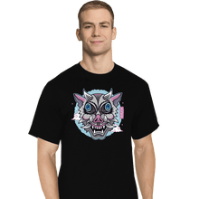Load image into Gallery viewer, Shirts T-Shirts, Tall / Large / Black Boar Oni Mask