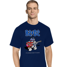 Load image into Gallery viewer, Daily_Deal_Shirts T-Shirts, Tall / Large / Navy Droids About To Rock