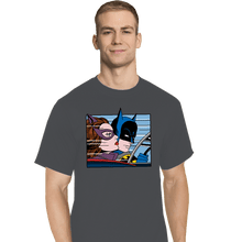 Load image into Gallery viewer, Shirts T-Shirts, Tall / Large / Charcoal In The Batmobile