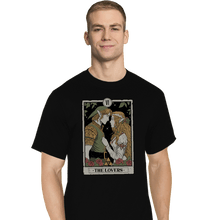 Load image into Gallery viewer, Daily_Deal_Shirts T-Shirts, Tall / Large / Black The Lovers Vintage Tarot