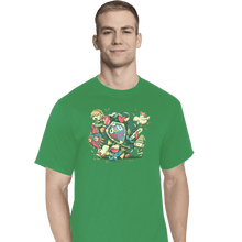 Load image into Gallery viewer, Shirts T-Shirts, Tall / Large / Athletic grey Let's Roll Link