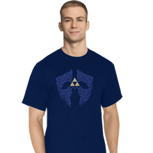 Load image into Gallery viewer, Shirts T-Shirts, Tall / Large / Navy Triforce Labyrinth