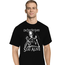 Load image into Gallery viewer, Last_Chance_Shirts T-Shirts, Tall / Large / Black Stay Alive