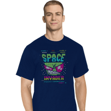 Load image into Gallery viewer, Secret_Shirts T-Shirts, Tall / Large / Navy Space Invader Zim