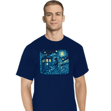 Load image into Gallery viewer, Daily_Deal_Shirts T-Shirts, Tall / Large / Navy Dreams Of Time And Space