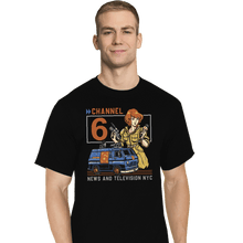 Load image into Gallery viewer, Daily_Deal_Shirts T-Shirts, Tall / Large / Black Channel 6 News