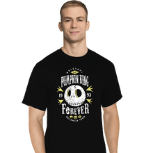 Load image into Gallery viewer, Shirts T-Shirts, Tall / Large / Black Pumpkin King Forever