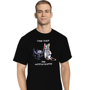 Daily_Deal_Shirts T-Shirts, Tall / Large / Black Take Over Middle Earth