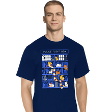 Load image into Gallery viewer, Secret_Shirts T-Shirts, Tall / Large / Navy Library Box