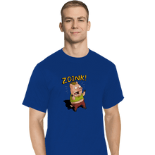 Load image into Gallery viewer, Daily_Deal_Shirts T-Shirts, Tall / Large / Royal Blue Stoner Pig
