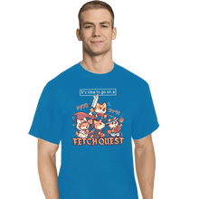 Load image into Gallery viewer, Shirts T-Shirts, Tall / Large / Royal It's Time To Go On A Fetch Quest