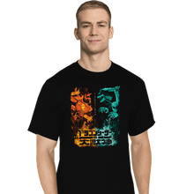 Load image into Gallery viewer, Daily_Deal_Shirts T-Shirts, Tall / Large / Black Dragon VS Beast