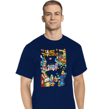 Load image into Gallery viewer, Shirts T-Shirts, Tall / Large / Navy Digital Friends
