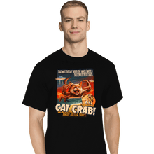 Load image into Gallery viewer, Secret_Shirts T-Shirts, Tall / Large / Black Cat Crab!