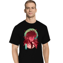 Load image into Gallery viewer, Daily_Deal_Shirts T-Shirts, Tall / Large / Black Kurama's Rose Whirlwind