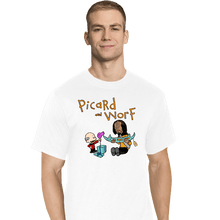 Load image into Gallery viewer, Daily_Deal_Shirts T-Shirts, Tall / Large / White Picard And Worf