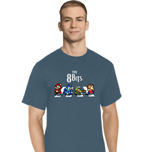 Load image into Gallery viewer, Daily_Deal_Shirts T-Shirts, Tall / Large / Indigo Blue The 8 Bits