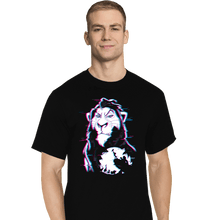 Load image into Gallery viewer, Daily_Deal_Shirts T-Shirts, Tall / Large / Black Glitched Scar