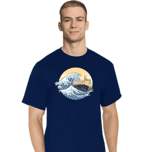 Load image into Gallery viewer, Daily_Deal_Shirts T-Shirts, Tall / Large / Navy The Great Wave of the Ringwraiths