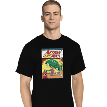 Load image into Gallery viewer, Shirts T-Shirts, Tall / Large / Black Action Cowmics