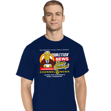 Load image into Gallery viewer, Daily_Deal_Shirts T-Shirts, Tall / Large / Navy Springfield Channel 6 Action News