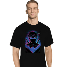Load image into Gallery viewer, Daily_Deal_Shirts T-Shirts, Tall / Large / Black Glitch Nightwing