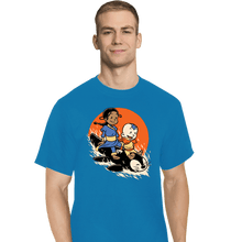 Load image into Gallery viewer, Secret_Shirts T-Shirts, Tall / Large / Royal Blue Penguin Sledding!