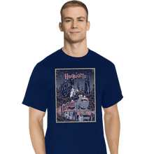 Load image into Gallery viewer, Shirts T-Shirts, Tall / Large / Navy Visit Hogwarts