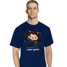 Load image into Gallery viewer, Shirts T-Shirts, Tall / Large / Navy Hello Agatha