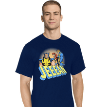 Load image into Gallery viewer, Shirts T-Shirts, Tall / Large / Navy Distracted Jeeean