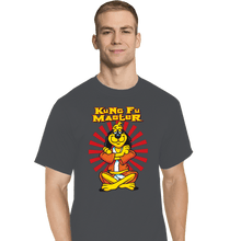 Load image into Gallery viewer, Daily_Deal_Shirts T-Shirts, Tall / Large / Charcoal Kung Fu Master