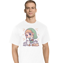 Load image into Gallery viewer, Daily_Deal_Shirts T-Shirts, Tall / Large / White Twilight Kittens