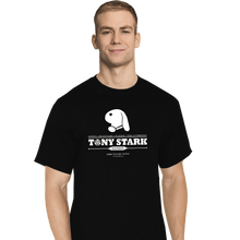 Load image into Gallery viewer, Shirts T-Shirts, Tall / Large / Black Tony Stark Mansion