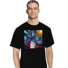 Load image into Gallery viewer, Daily_Deal_Shirts T-Shirts, Tall / Large / Black Van Gogh Never Experienced Space Madness