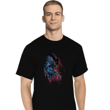Load image into Gallery viewer, Secret_Shirts T-Shirts, Tall / Large / Black Alien Watercolor