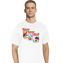 Load image into Gallery viewer, Shirts T-Shirts, Tall / Large / White Stop Swop 'N' Roll