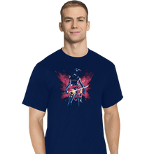Load image into Gallery viewer, Shirts T-Shirts, Tall / Large / Navy Mental Butterfly