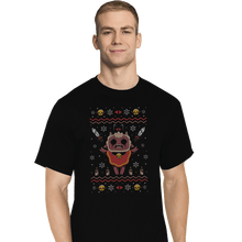 Load image into Gallery viewer, Shirts T-Shirts, Tall / Large / Black Lamb Christmas