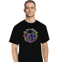 Load image into Gallery viewer, Secret_Shirts T-Shirts, Tall / Large / Black Sonic Neon
