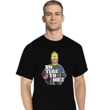 Load image into Gallery viewer, Shirts T-Shirts, Tall / Large / Black No Time To Diet