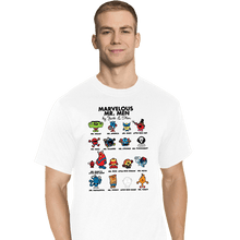 Load image into Gallery viewer, Daily_Deal_Shirts T-Shirts, Tall / Large / White Marvelous Mr. Men