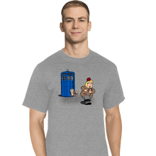 Load image into Gallery viewer, Shirts T-Shirts, Tall / Large / Sports Grey The Tardis Monkey