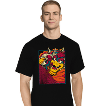 Load image into Gallery viewer, Secret_Shirts T-Shirts, Tall / Large / Black Attack On Bowser!