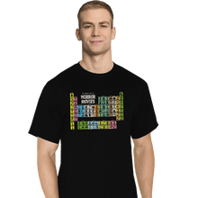 Load image into Gallery viewer, Secret_Shirts T-Shirts, Tall / Large / Black Periodic Table Of Horror