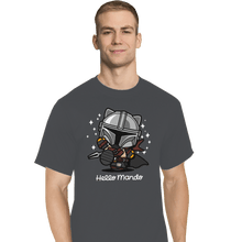 Load image into Gallery viewer, Shirts T-Shirts, Tall / Large / Charcoal Hello Mando